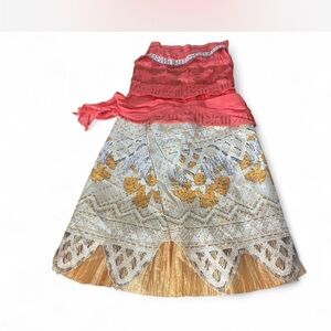 Disney Princess Moana Costume Dress by Disguise, Small 4-6x